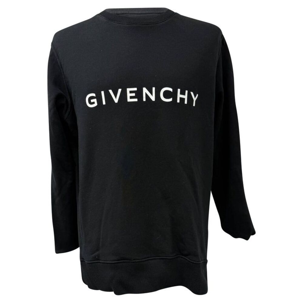 Givenchy Logo-Print Sweatshirt in Black Cotton